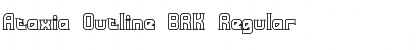 Download Ataxia Outline BRK Regular Font Title Preview