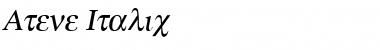 Download Atene Italic Font Title Preview