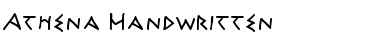 Download Athena Handwritten Font Title Preview