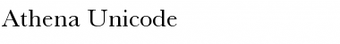 Download Athena Unicode Regular Font Title Preview