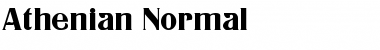 Download Athenian Normal Font Title Preview
