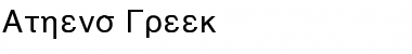 Download Athens Greek Regular Font Title Preview