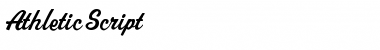 Download AthleticScript Regular Font Title Preview