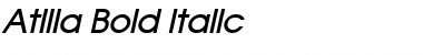 Download Atilla Bold Italic Font Title Preview