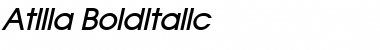Download Atilla BoldItalic Font Title Preview