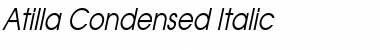 Download Atilla Condensed Italic Font Title Preview