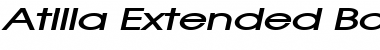 Download Atilla Extended BoldItalic Font Title Preview