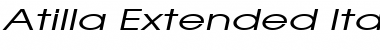 Download Atilla Extended Italic Font Title Preview