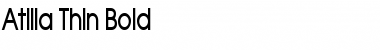 Download Atilla Thin Bold Font Title Preview