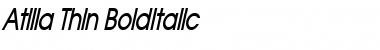 Download Atilla Thin BoldItalic Font Title Preview