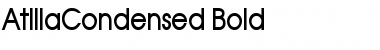 Download AtillaCondensed Bold Font Title Preview