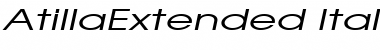 Download AtillaExtended Italic Font Title Preview