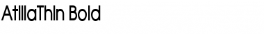Download AtillaThin Bold Font Title Preview