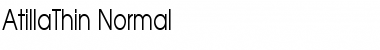 Download AtillaThin Normal Font Title Preview
