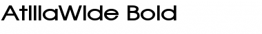Download AtillaWide Bold Font Title Preview