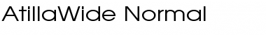 Download AtillaWide Normal Font Title Preview