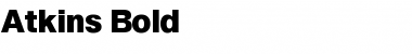 Download Atkins Bold Font Title Preview