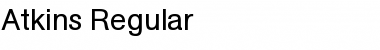 Download Atkins Regular Font Title Preview
