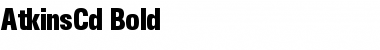 Download AtkinsCd Bold Font Title Preview