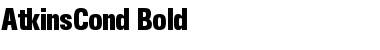 Download AtkinsCond Bold Font Title Preview