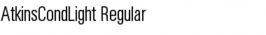 Download AtkinsCondLight Regular Font Title Preview