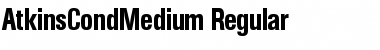 Download AtkinsCondMedium Regular Font Title Preview