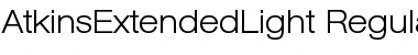 Download AtkinsExtendedLight Regular Font Title Preview