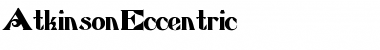 Download AtkinsonEccentric Regular Font Title Preview