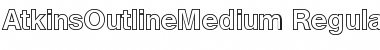 Download AtkinsOutlineMedium Regular Font Title Preview
