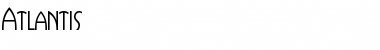 Download Atlantis Regular Font Title Preview