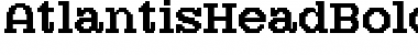 Download AtlantisHeadBold Regular Font Title Preview