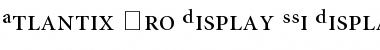 Download Atlantix Pro Display SSi Display Regular Font Title Preview