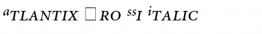 Download Atlantix Pro SSi Italic Font Title Preview