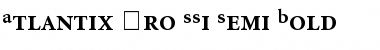 Download Atlantix Pro SSi Semi Bold Font Title Preview