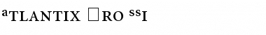 Download Atlantix Pro SSi Regular Font Title Preview