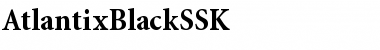 Download AtlantixBlackSSK Regular Font Title Preview