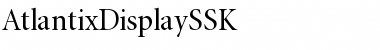 Download AtlantixDisplaySSK Regular Font Title Preview