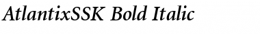 Download AtlantixSSK Bold Italic Font Title Preview