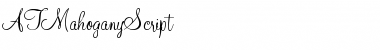 Download ATMahoganyScript Regular Font Title Preview