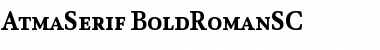Download AtmaSerif-BoldRomanSC Regular Font Title Preview