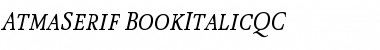 Download AtmaSerif-BookItalicQC Regular Font Title Preview