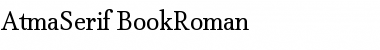 Download AtmaSerif-BookRoman Regular Font Title Preview