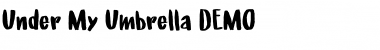 Download Under My Umbrella DEMO Regular Font Title Preview