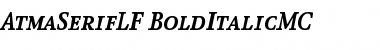 Download AtmaSerifLF-BoldItalicMC Regular Font Title Preview