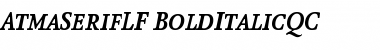 Download AtmaSerifLF-BoldItalicQC Regular Font Title Preview