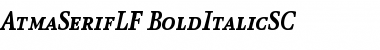 Download AtmaSerifLF-BoldItalicSC Regular Font Title Preview