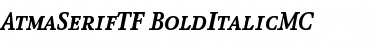Download AtmaSerifTF-BoldItalicMC Regular Font Title Preview