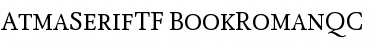 Download AtmaSerifTF-BookRomanQC Regular Font Title Preview