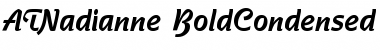 Download ATNadianne-BoldCondensed  Font Title Preview