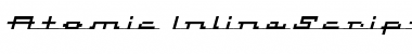 Download Atomic InlineScriptItalic Font Title Preview